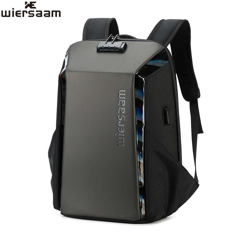 Men S Waterproof Backpack Large Capacity Business Travel Multifunctional Password Anti Theft Computer Bag Breathable Back Pad