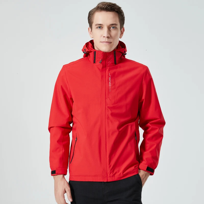 Autumn Mens Mountaineering Jacket Windproof and Waterproof Fabric Fashion Hip Hop Casual Oversize Outdoors Coat 251029