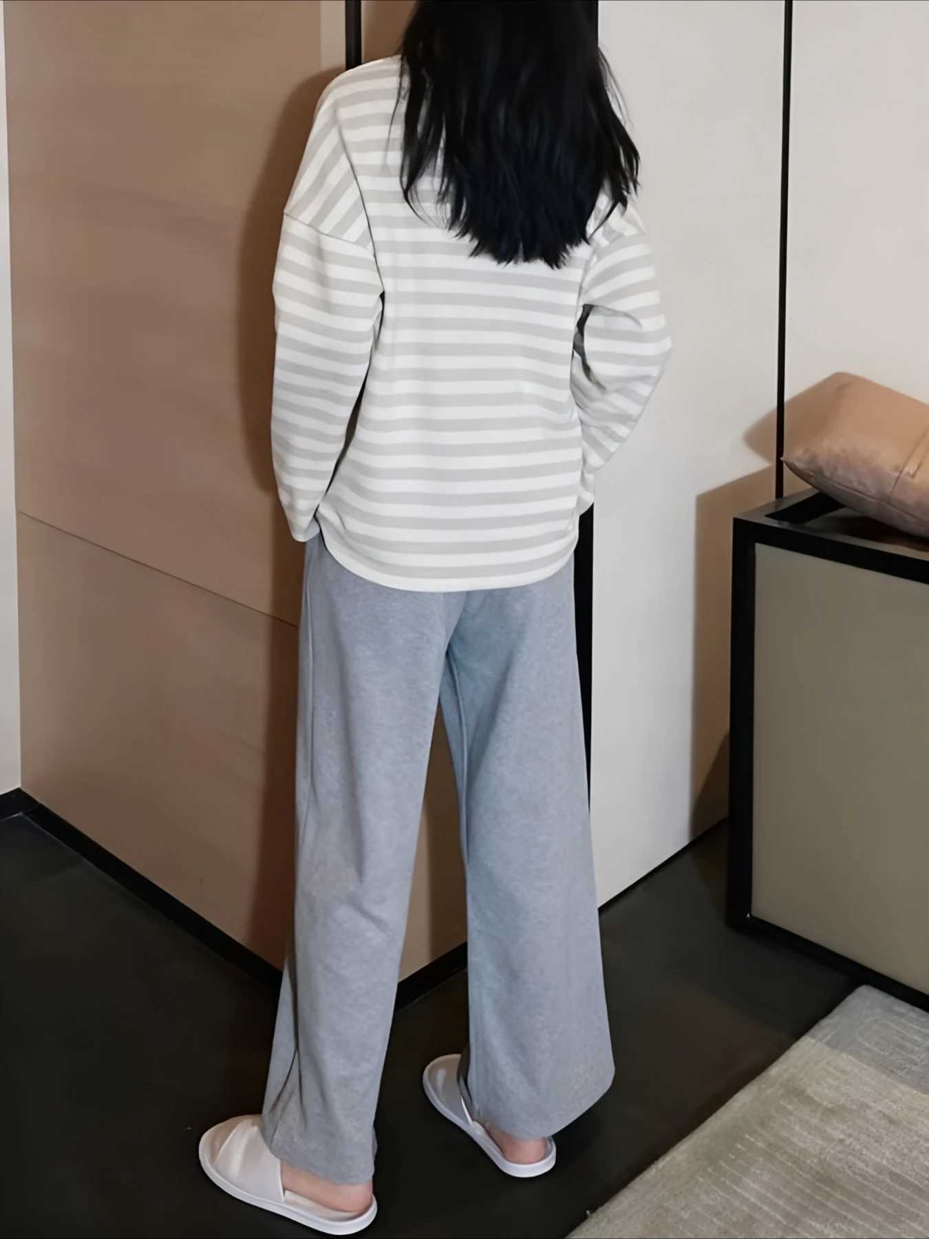 PlusSize Womens Pajama Set OuterWearable Loose Casual LoungewearT251029