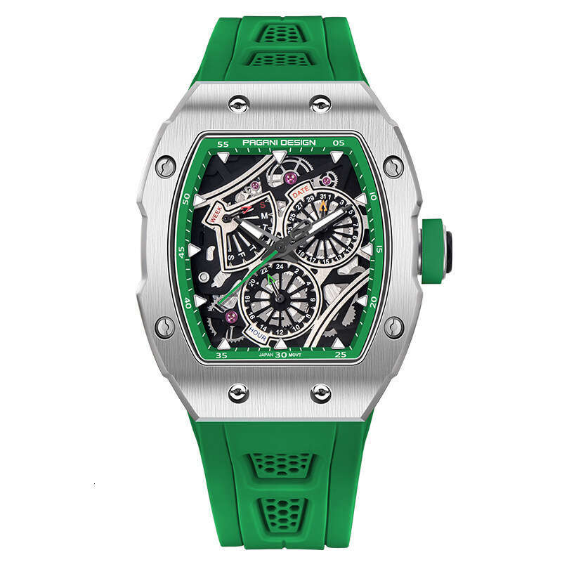 PAGANI DESIGN Men's Watch Multifunctional Calendar 24-Hour Indicator Quartz PD-YS012