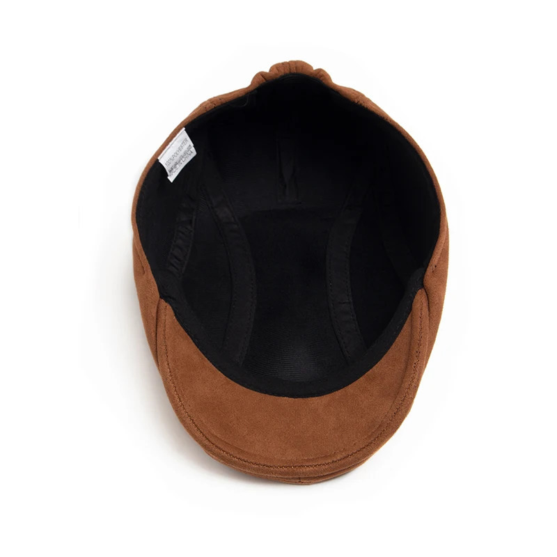 Suede Autumn Winter Beret Fashion Vintage Men Women sboy Hat Casual Flat Visor Cap Berets For 5458cm Head Circum Ference 251013