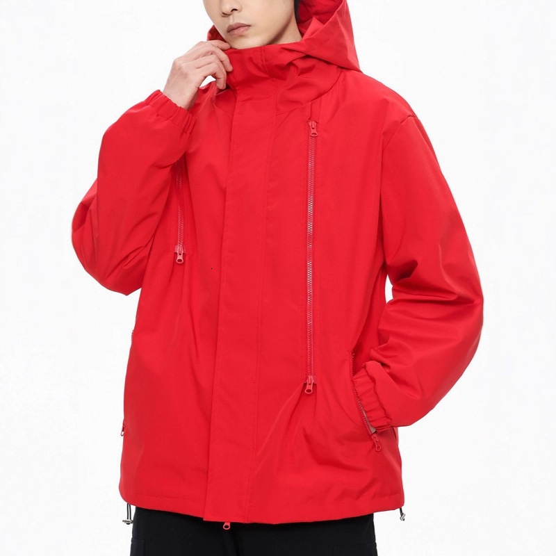 Mountain Style Outdoor Hooded Jacket For Men Spring And Autumn American Functional Zipper Jacket Trendy Brand Cool And Handsome Designer Jacket Plus S