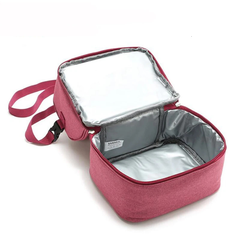 7L Lunch bag Portable Insulated Picnic Box 600D Oxford Solid Thermal Lunch box Food Picnic Bag Cooler Tote Handbags 251029