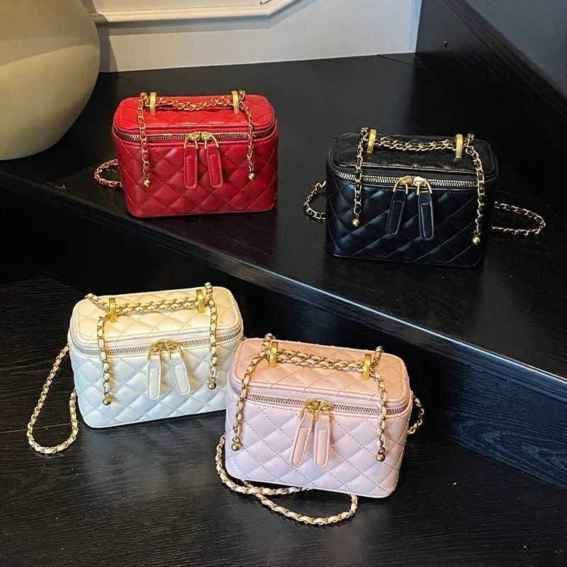 Red Wedding Bag Lady Black Pu Leather Handbag Cute Box Small Bag Fashon Quilted Shoulder Bag Women Fashion Evening Purse W251029