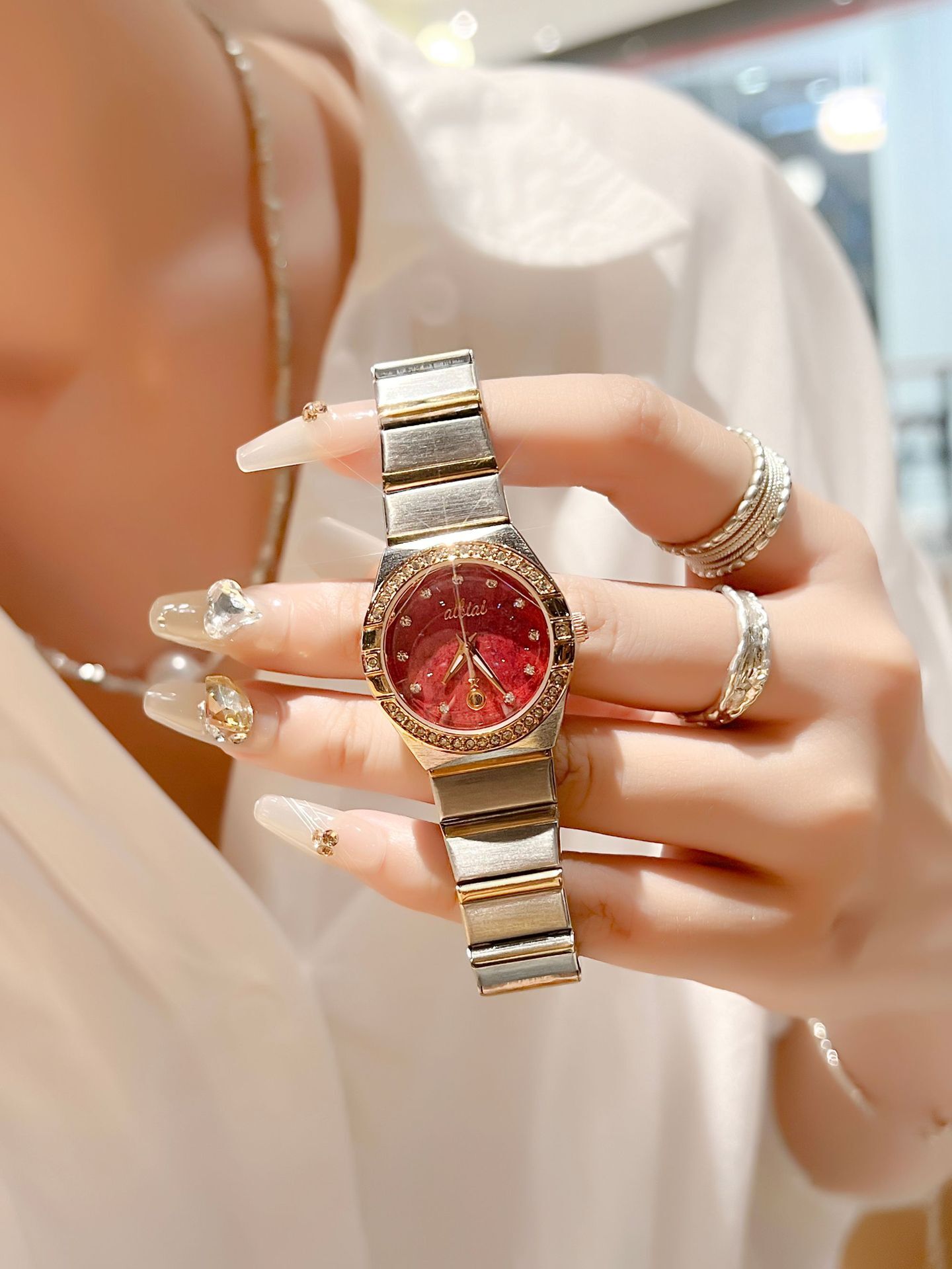 Designer Watch Double Eagle Constellation Series European Fashion Steel Luxury Band Trendy Korean Style Quartz Women's Watch