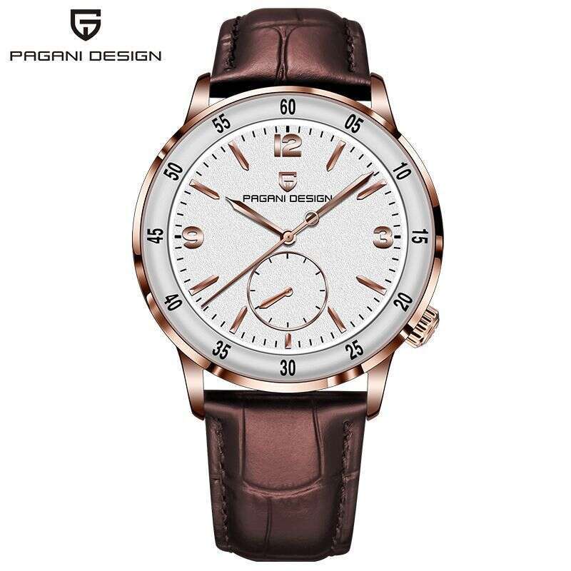 PAGANI DESIGNB New Fashion Men's Mechanical Watch with Double Push Button Butterfly Buckle Strap PD-1790