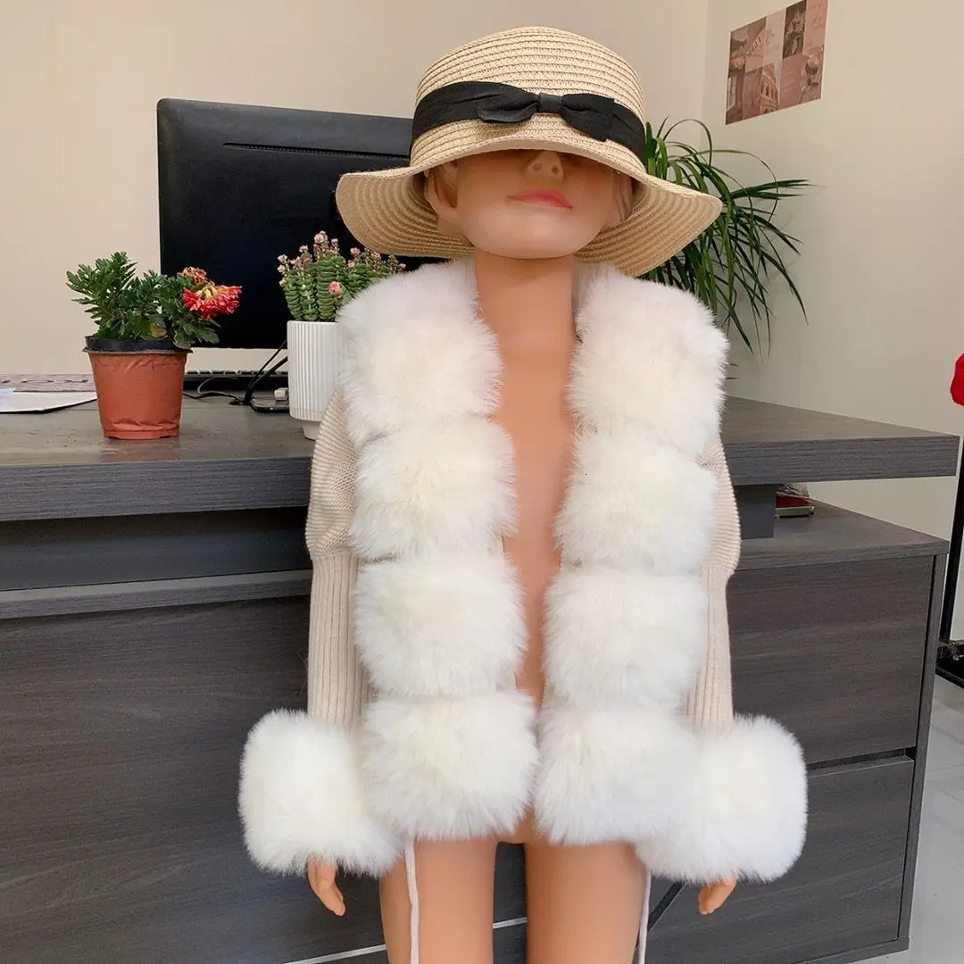Childrens Fur Cardigan Girls AutumnWinter Fashion Faux Knitted Selling Fox 251028