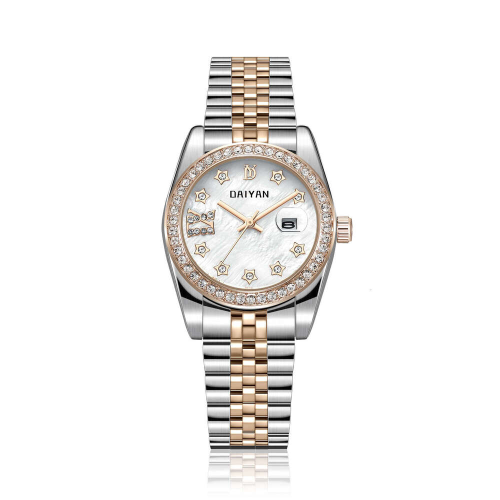 Elegant Temperament Light Luxury Classic Versatile Multifunctional Movement Steel Strap Women's Quartz Watch