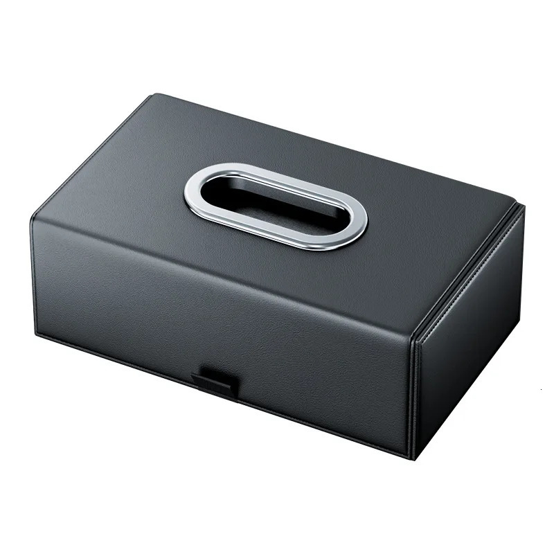 Car Armrest Tissue Box Leather Auto Seat Back Hanging Tissue Box Holder Paper Drawer Storage Case Car Sunroof Napkin Organizer 251029