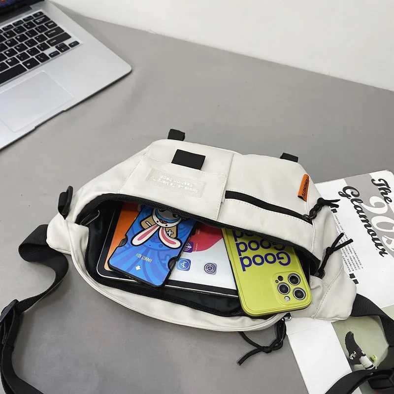 Chest Pack New Street Trend Waist Bag Unisex Outdoor Sports Fanny Pack Woman Shoulder Crossbody Bag Fashion Nylon Belt Bag PurseT251126