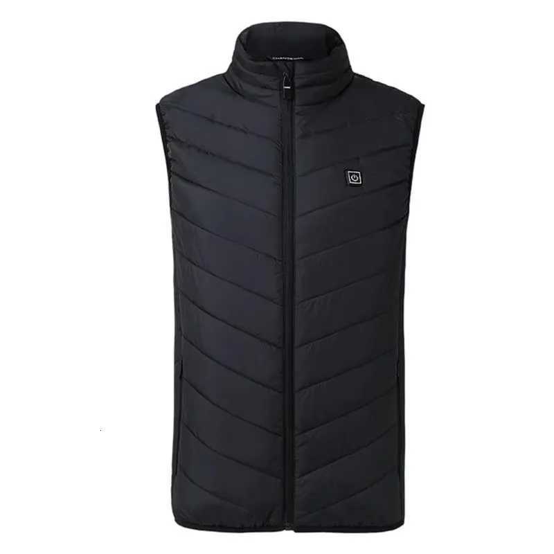 Men USB Infrared Heating Areas Vest Jacket Men Winter Electric Heated Vest Waistcoat For Sports Hiking Oversized M5XL W251029