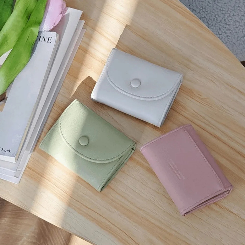 Ultrathin Short Wallet Small Multi Color Coin Purse Storage Bag Womens 251029