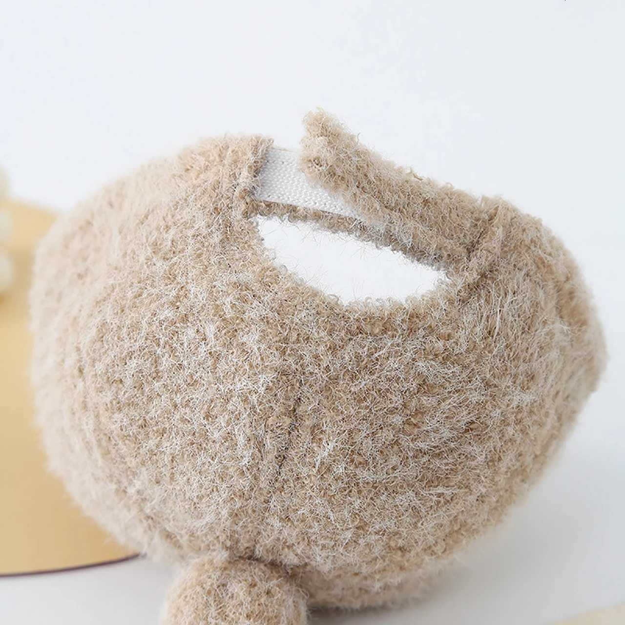 Cute Baby Felt Baseball Cap Autumn Winter Children Duck Tongue Hat Pompom Infant Plush Peaked Caps 612Month Boys Girls Visors251028
