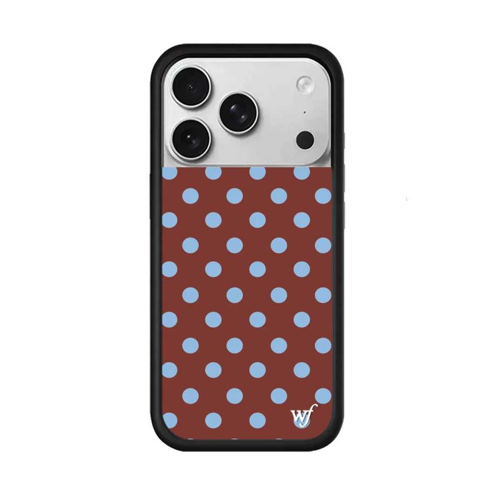 New Wildflower INS ry Polka Dot Phone Case for iPhone 17 16 15 14 13 12 Pro Max Plus 16 15 pro 3D WF Cute Protective cover H251029