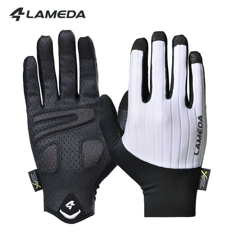 LAMEDA Mens Cycling Gloves XRD Pad Touch Screen Road Bike Full Finger Gloves Spring MTB Gloves Breathable Bicycle Accessories J251029