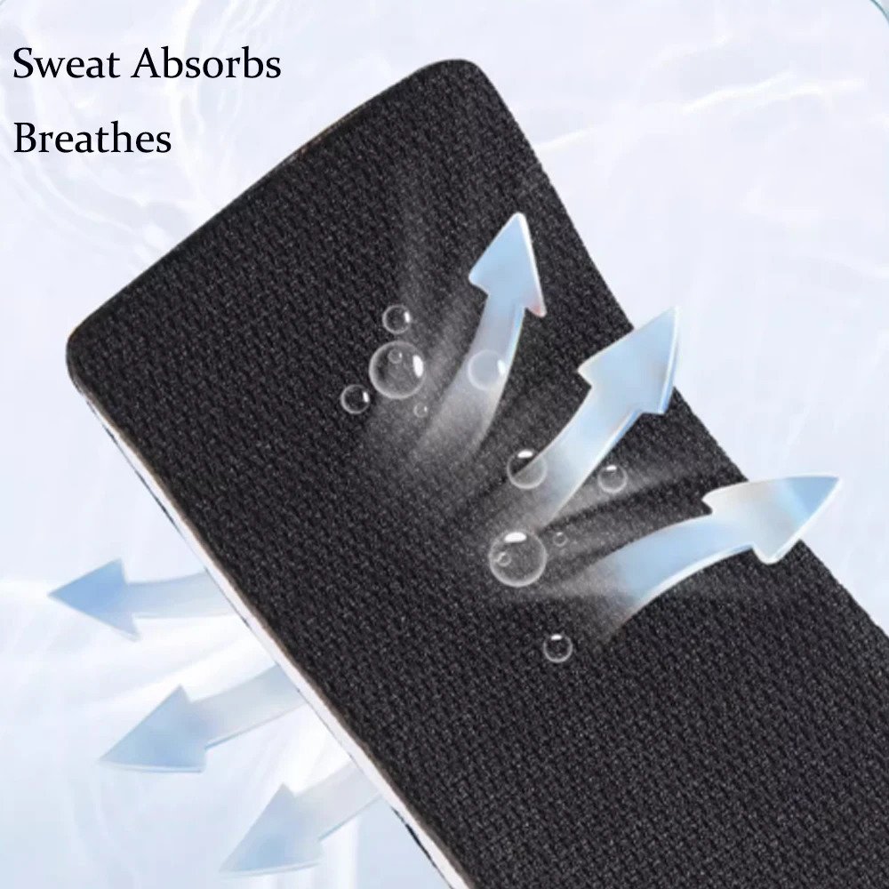24cm Memory Foam Insoles for Shoes Men Height Increase Templates Breathable Sweatabsorbent Insoles for Feet Running Accessorie 251029