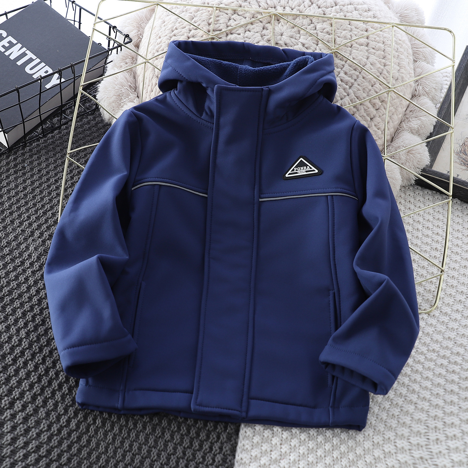 Children s Jacket Autumn New Boys Hooded Coat Stylish Trendy Cool Kids Fashionable Windproof Jacket