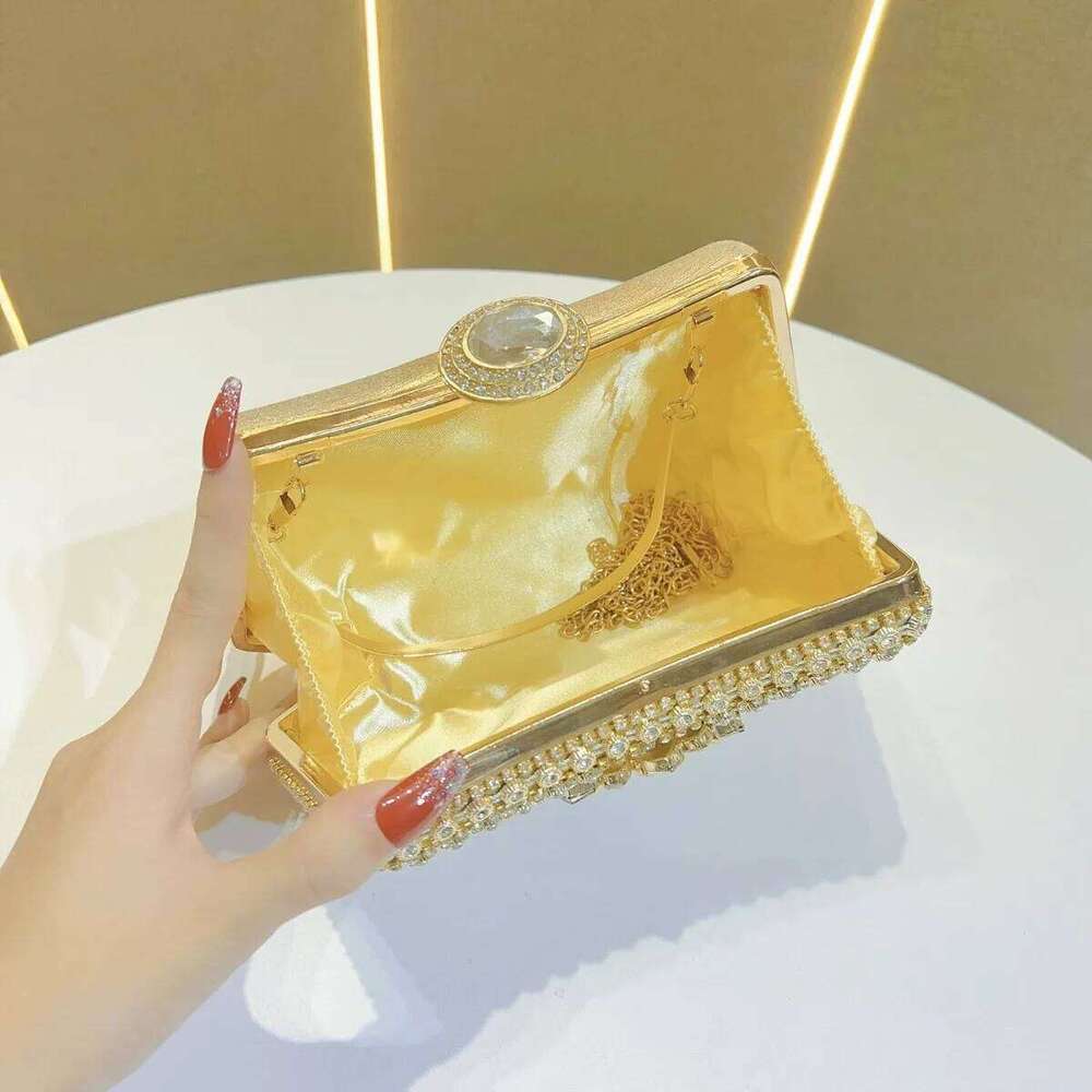 Designer Bags Glamorous Full Dia Tote - Rhinestone Pearl Party Purse For Stage Banquets & Bar Events, Elegant Shoulder Bag High-Grade Luxury Bag