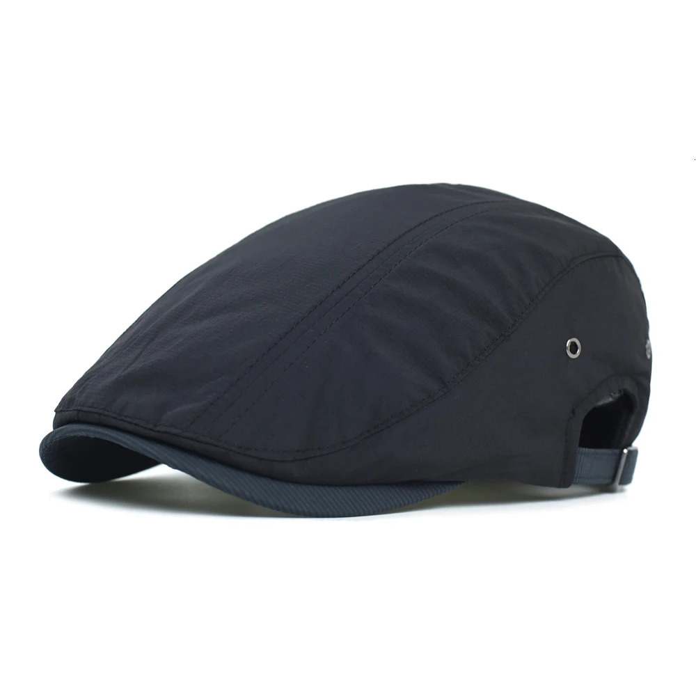 Spring Summer Quick drying sboy Caps Men Woman Breathable Fashion Casual Beret Flat Ivy Cap Soft Solid Driving Peaked Cap 251029