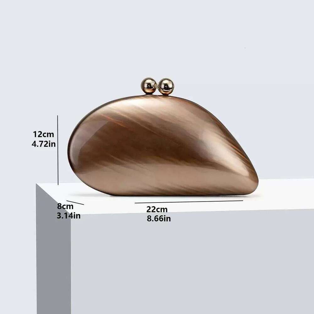 Designer Bags Shell Solid Color Long Chain Party Dinner Acrylic Shell Clutch Bag Luxury Bag