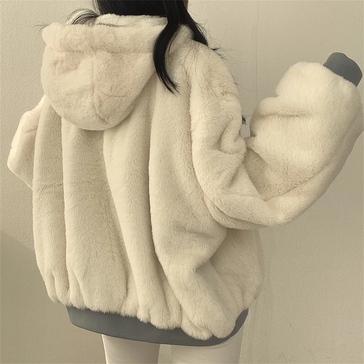 Jackets for Women Thick Warm Parkas Oversized Double Sided Hooded Coat Korean Fashion Casual Loose Zip Up Jackets Coat Women 251013