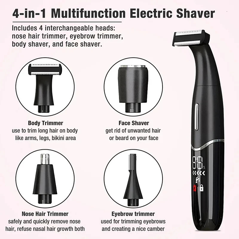 Intimate Areas Haircut Precision Shaver Men Bikini Line Sensitive Razor Balls Eggs Pubic Hair Shaving Trimmer Face Beard Clipper 251029