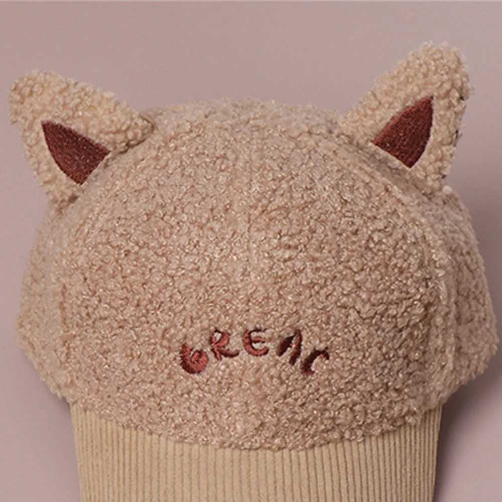 Childrens Letter Hat Cartoon Cute Plush Cat Ear Duckbill Caps Autumn Winter Boys Girls Warm Outdoor Travel Baseball Cap For Kid251028