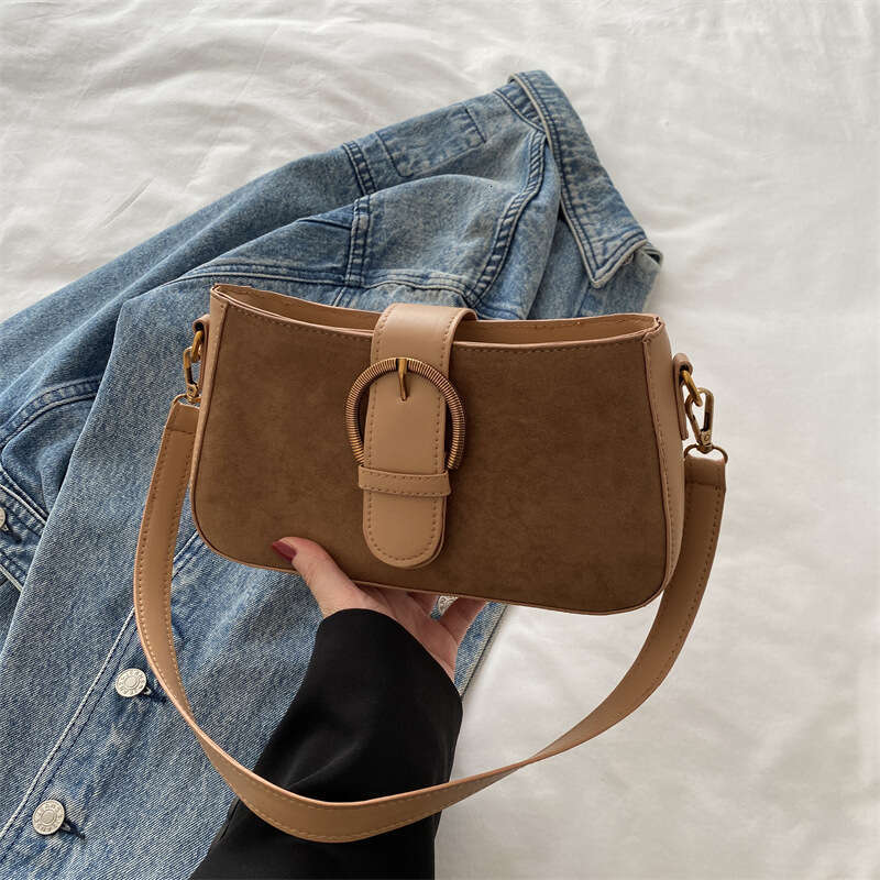 Designer bag Matte Texture Simple Casual Commuter 2025 Spring New Large Capacity Single Shoulder Underarm Small Square Bag