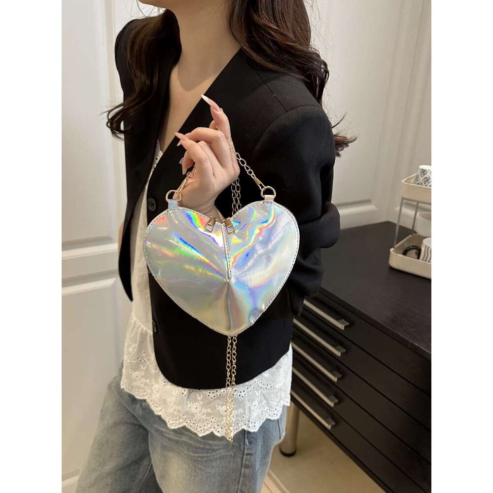 Designer bag Children's Creative Heart 2025 New Fashion Hot Girl Personality Single Shoulder Crossbody Women's Lipstick Bag