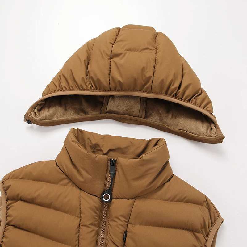 Winter Outdoor Men Thicken Plush Corduroy Vest New Warm Sleeveless Jacket Unisex Multi Pocket Down Cotton Waistcoat Coats W251029