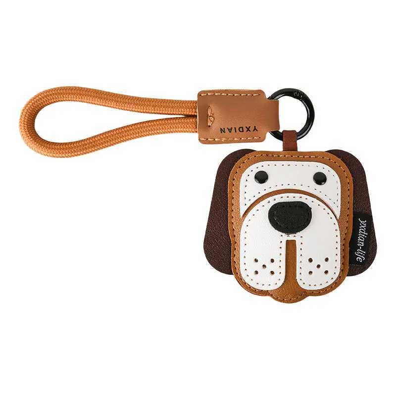 Unisex Bag Pendants Creative Leather Cartoon Puppy Cute Kawaii Verstaile Bag Accessories Highquality Multifunctional KeychainsW251029