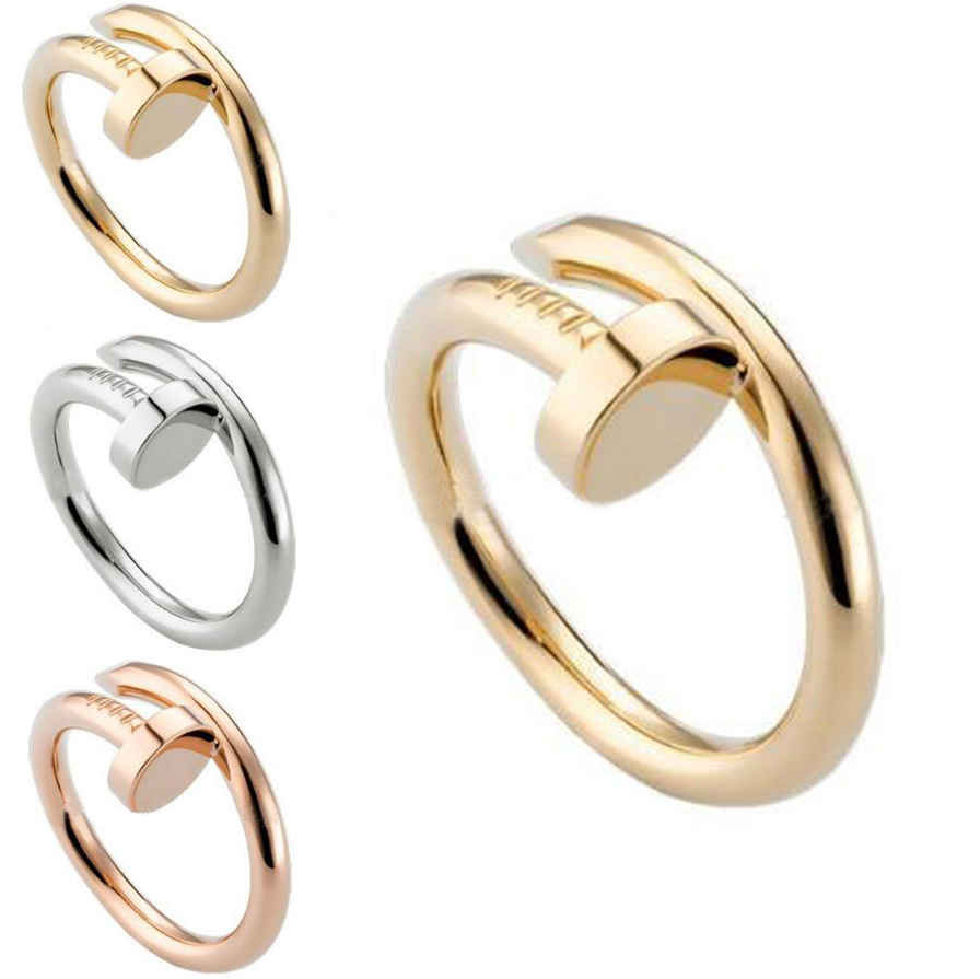 Designer Nail Ring Luxury Jewelry Midi love Rings For Women Titanium Steel Alloy Gold-Plated Process Fashion Accessories Never Fade Not Allergic good 001589