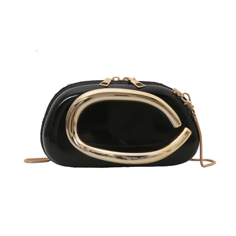 Designer bag 2025 New Round Box Clutch Evening Mini Small with Metal Hardware Handle Chain Crossbody Shoulder Bag