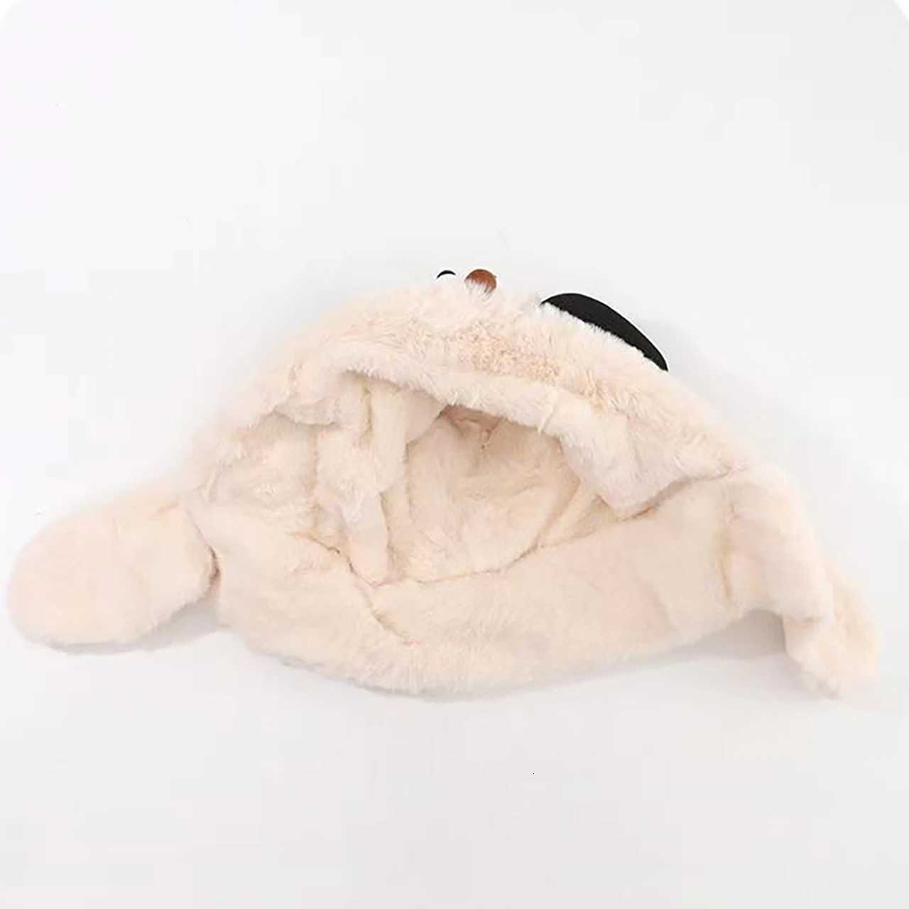 Winter Kids Plush Scarf Onepiece Hat Baby Thermal Headgear Cute Cartoon Children Cross Neckerchief AntiCold Pullover Cap 16Y251028