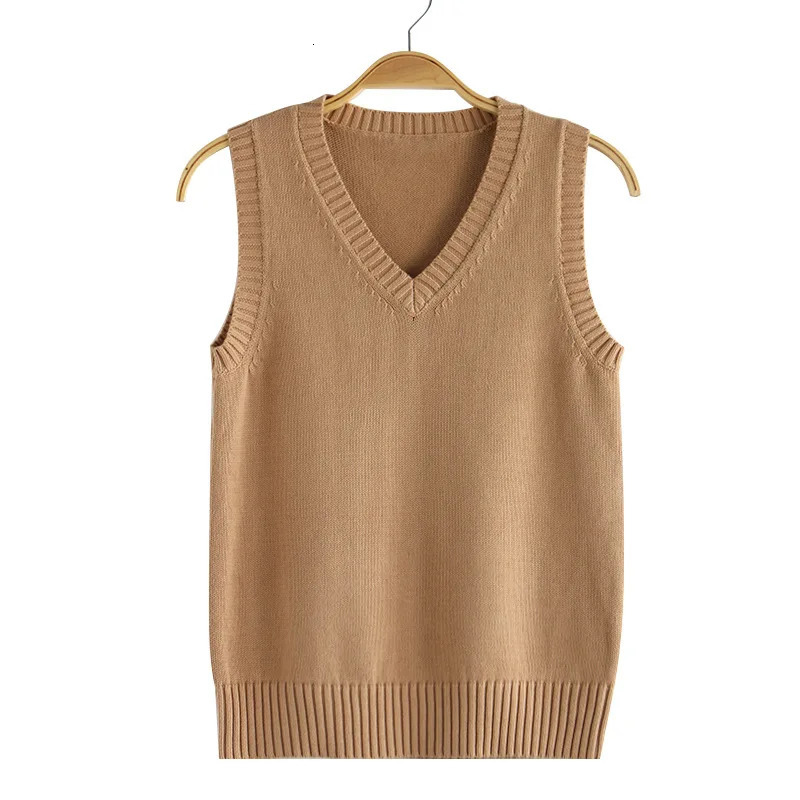 sweater candy vest women Knit Top Fashion Female autumn spirng solid young girl clothes knitwear Cardigan sleeveless XS3XL 251029