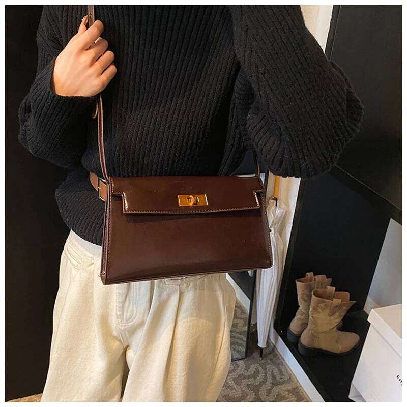 Shoulder Bag Women Vegan Leather Tote Clutch Purses Small Handbags Ladies Underarm Pouch Satchels For Shopping Work