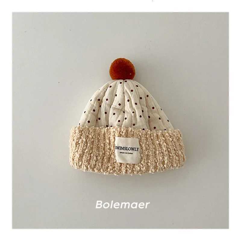 Winter Plush Warm Baby Hat Cute Pom Plush Baby Beanie Cap Kids Ear Protection Warm Kids Hat Soft Baby Bonnet Caps251028