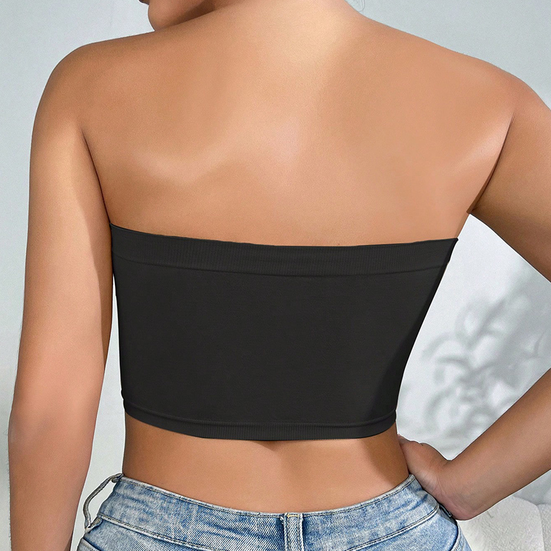 Bras Women's Seamless Bandeau Bra, Strapless Wireless Comfort Tube Top, Stretchable Daily Wear Essential for Women's Casual & Party Outfits