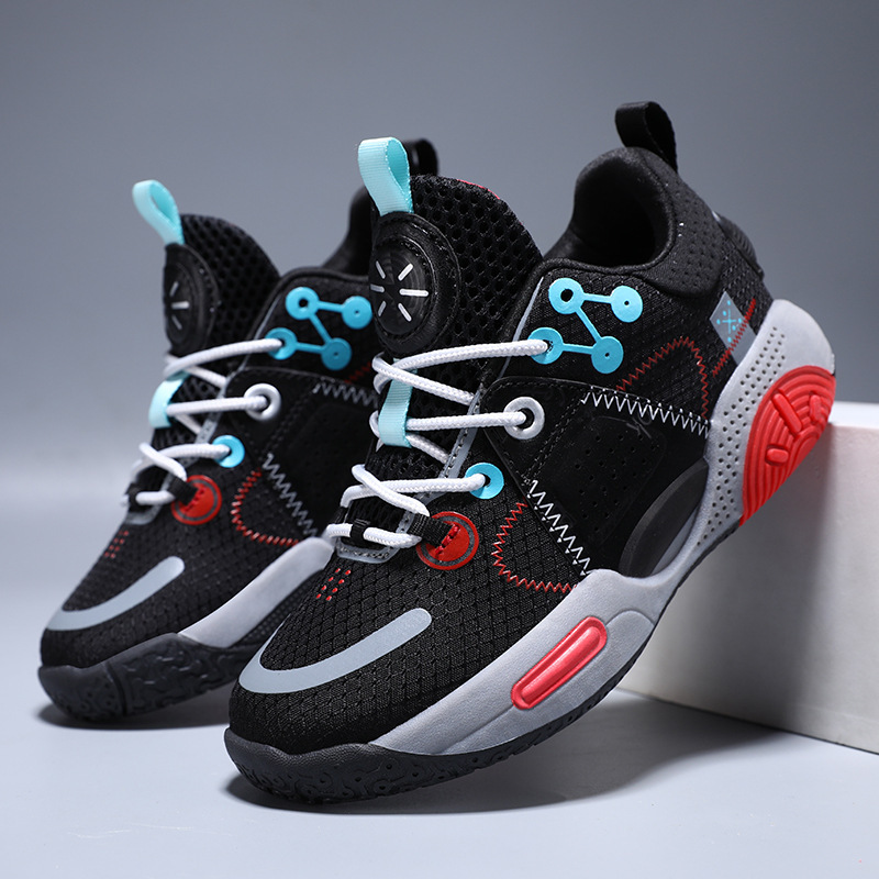 Children's basketball shoe designer men's shoes breathable new training anti slip friction sound sports shoes fashionable shoes