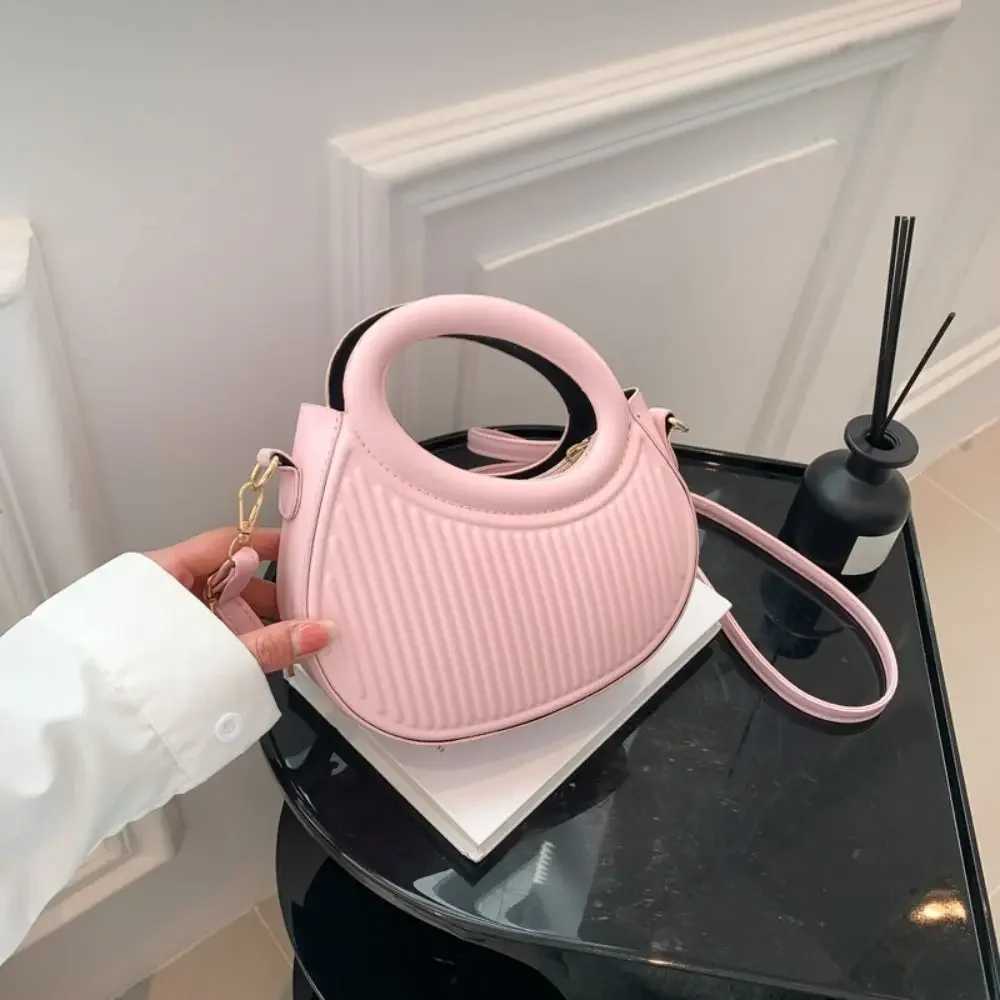 Fi Wen Shoder Bag Armpit Bag Design Underarm Bag Pleated Saddle Bag Solid Color Messenger Bag Purse Handbags D251029