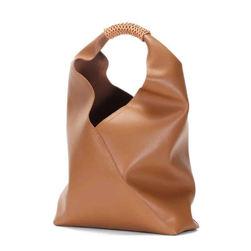 Large Capacity Light Leather Women's Commuter Underarm Handbill Shoulder Tote Bag