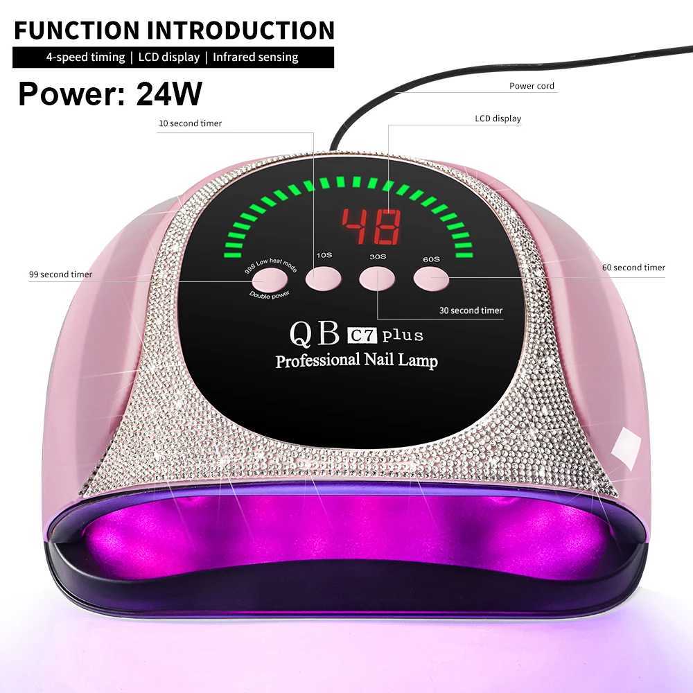 Professional UVLED Nail Lamp 57 LEDS Quick Drying Gel Polish Curing Light With LCD Display Manicure Equipment for Acrylic Gel J251115