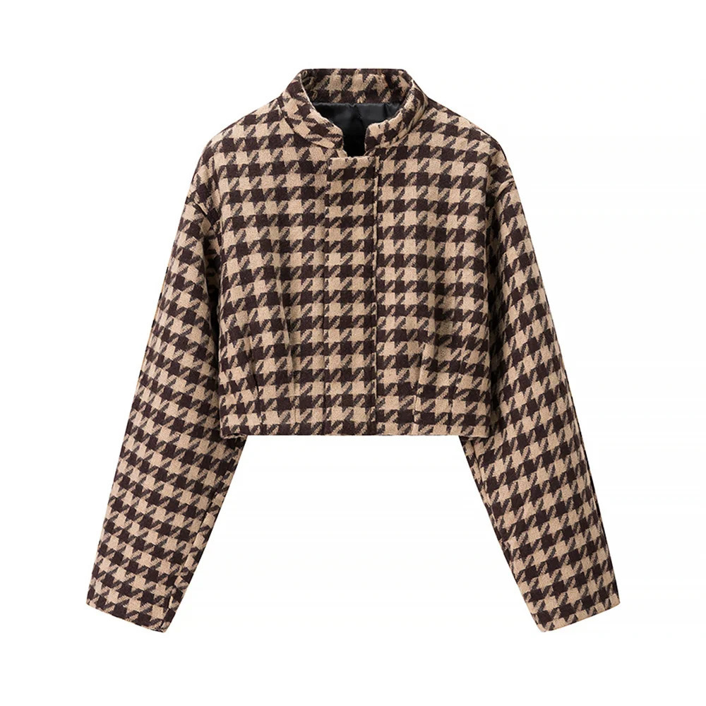 Xiaoxiang style fashionable temperament versatile plaid long sleeved jacket shorts set 251029