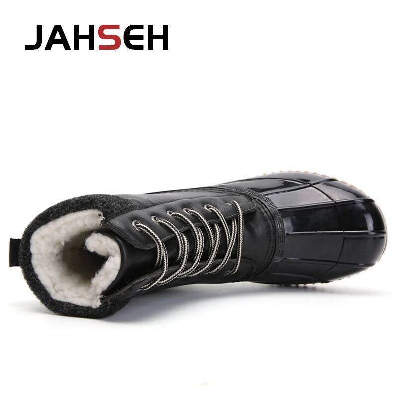 Waterproof Ankle Casual Hunting Duck Winter Keep Warm Snow Boots High Top Men Rain Walking Shoes Fashion