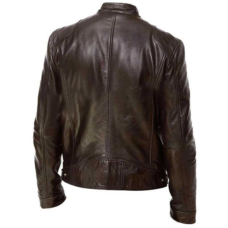 Hot Sale Autumn New Multipocket Motorcycle Leather Jacket For Men Fashion Casual Tactical Leather Aviator Jackets Pu Jacket 5XLT251029