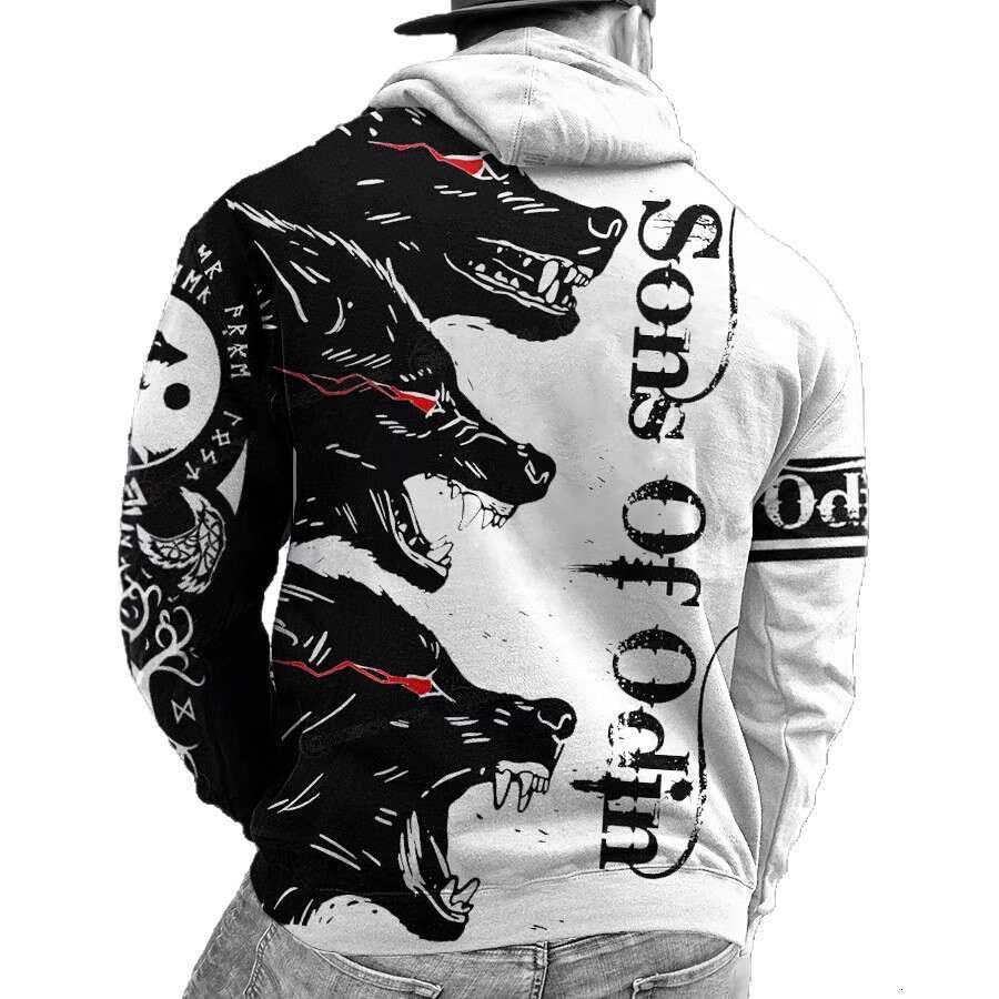 Hoodie Men winter Y2K Hip Hop Designer Women Gothic Skull Cartoon Pattern Print Black Ultra David Coat Men's Women's Gothic Pullover Clothin