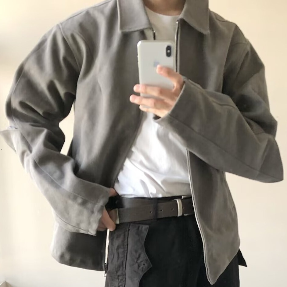 American Style Cool Designer Jacket Short Jacket For Men Ins Trendy Brand High-end Feel Loose Casual Versatile Zipper Spring Autumn Coat