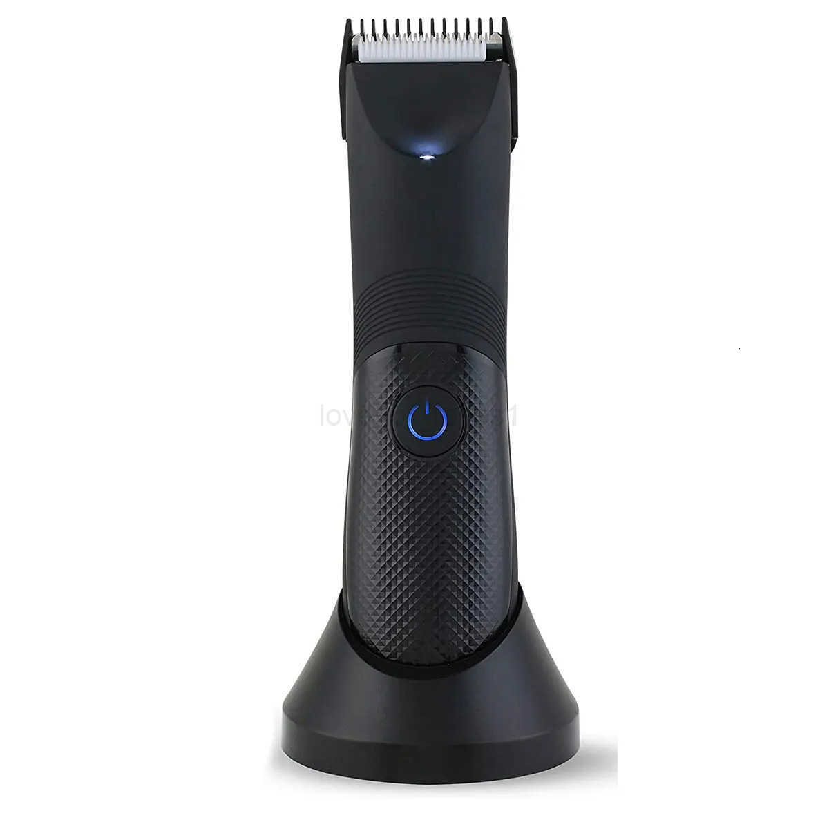 Hatteker Groin Area Hair Trimmer Lawn Mower Ceramic Blade Waterproof Body Hair Ultimate Hygiene Razor for Man Cordless Clipper Z251029
