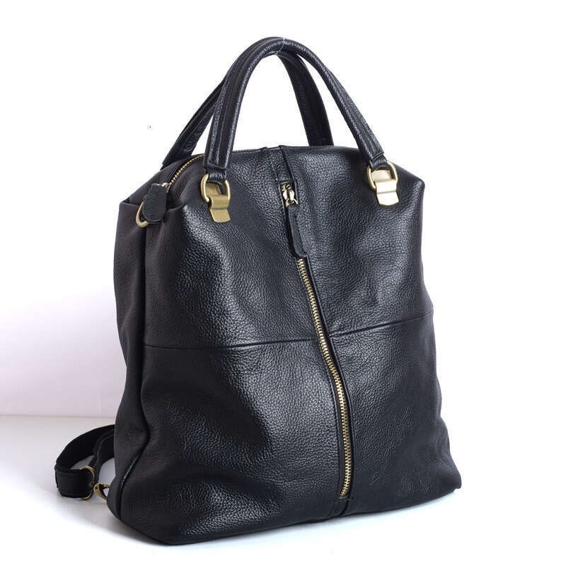 Genuine Women Minimalist Design With Golden Hardware, Spacious Zippered Compartments, Adjustable Shoulder Straps Professional