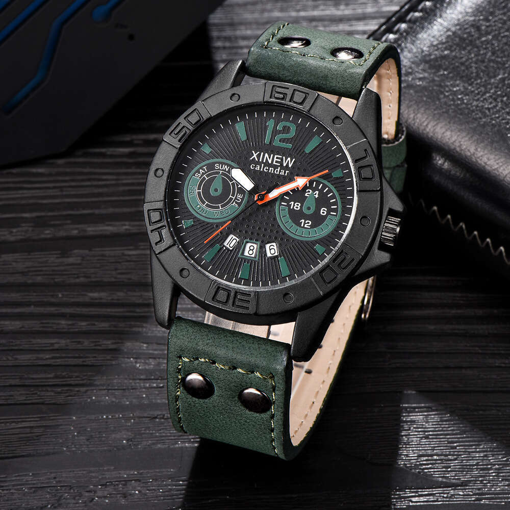 New Military XINEW Belt Calendar Quartz Student Sports Watch Men